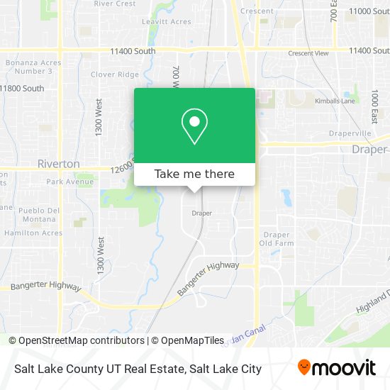 Salt Lake County UT Real Estate map