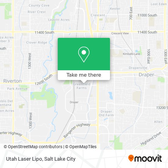 Mapa de Utah Laser Lipo