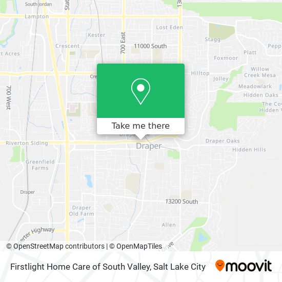 Firstlight Home Care of South Valley map
