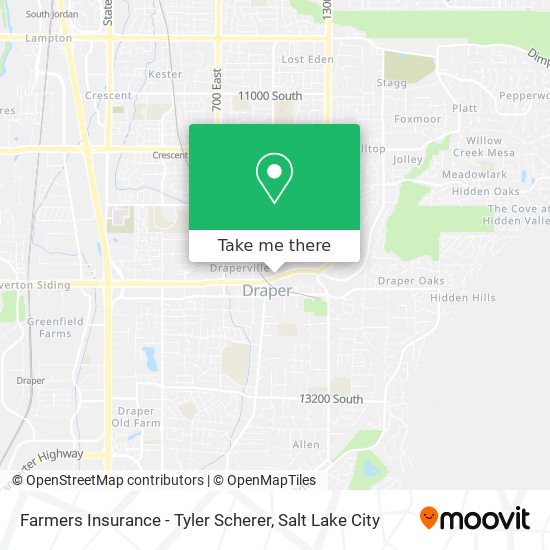 Farmers Insurance - Tyler Scherer map