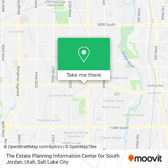 Mapa de The Estate Planning Information Center for South Jordan, Utah