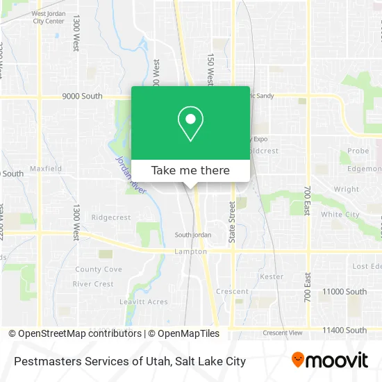 Pestmasters Services of Utah map