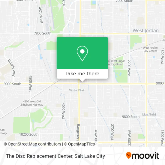 The Disc Replacement Center map