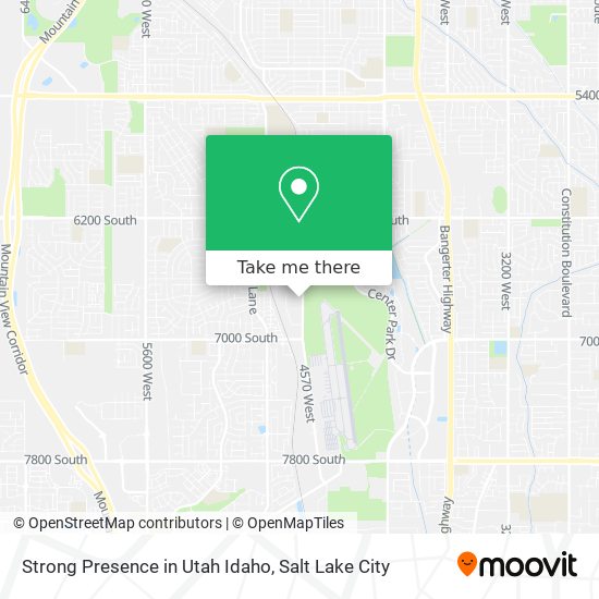 Strong Presence in Utah Idaho map