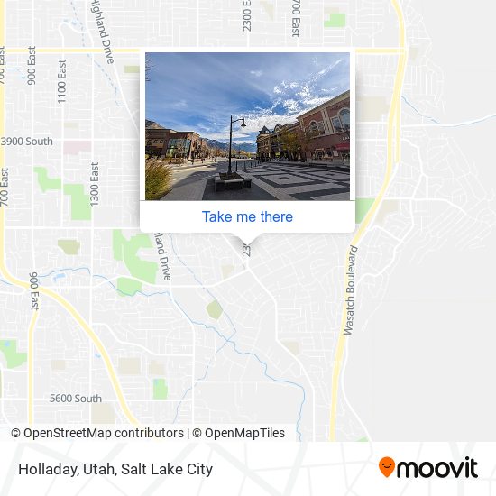 Holladay, Utah map