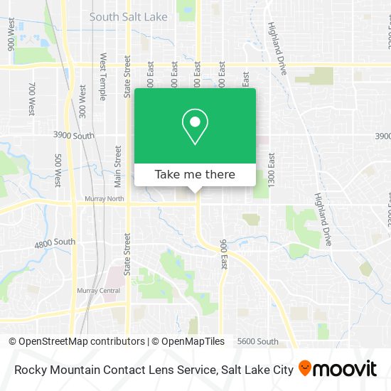 Mapa de Rocky Mountain Contact Lens Service