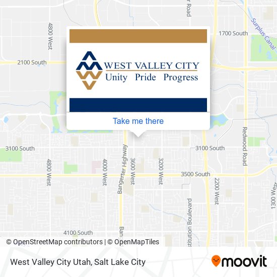 Mapa de West Valley City Utah