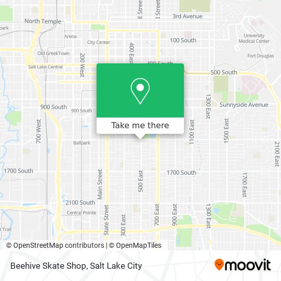 Mapa de Beehive Skate Shop