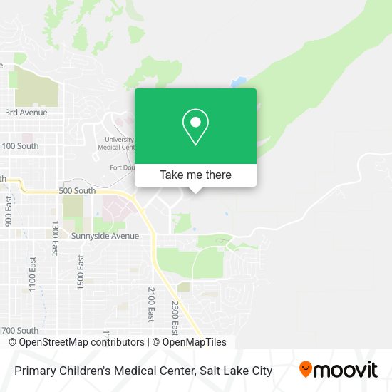Primary Children's Medical Center map