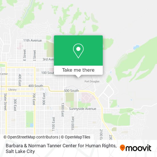 Barbara & Norman Tanner Center for Human Rights map