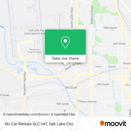 Mapa de NU Car Rentals-SLC Int'l