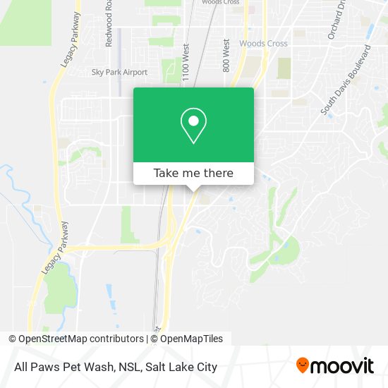 Mapa de All Paws Pet Wash, NSL