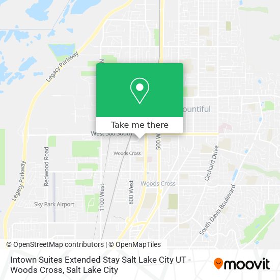 Intown Suites Extended Stay Salt Lake City UT - Woods Cross map