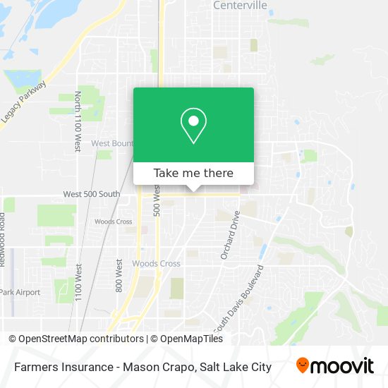 Mapa de Farmers Insurance - Mason Crapo