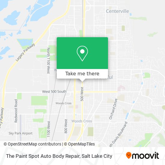 The Paint Spot Auto Body Repair map