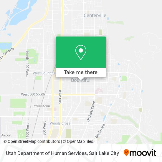 Utah Department of Human Services map