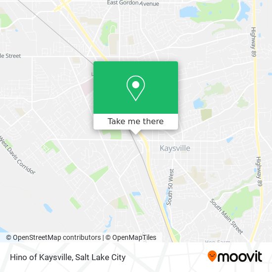 Hino of Kaysville map