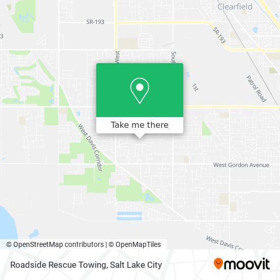 Roadside Rescue Towing map