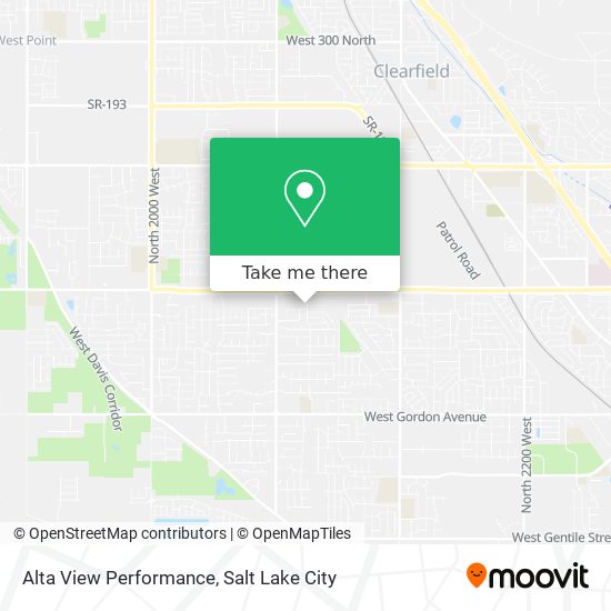 Alta View Performance map