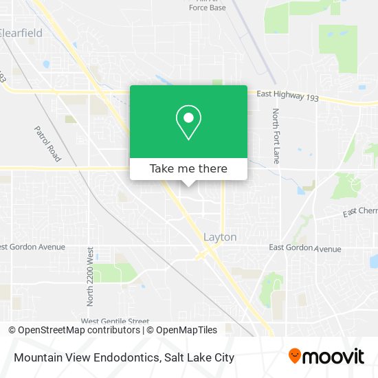 Mountain View Endodontics map