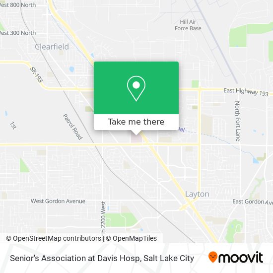 Senior's Association at Davis Hosp map