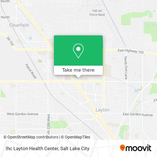 Mapa de Ihc Layton Health Center