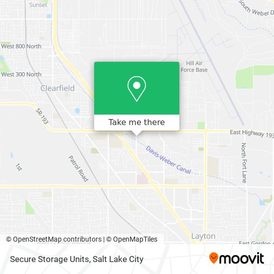 Secure Storage Units map