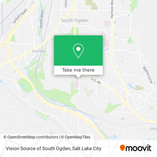 Mapa de Vision Source of South Ogden