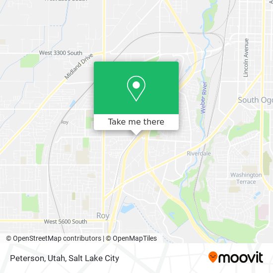 Mapa de Peterson, Utah