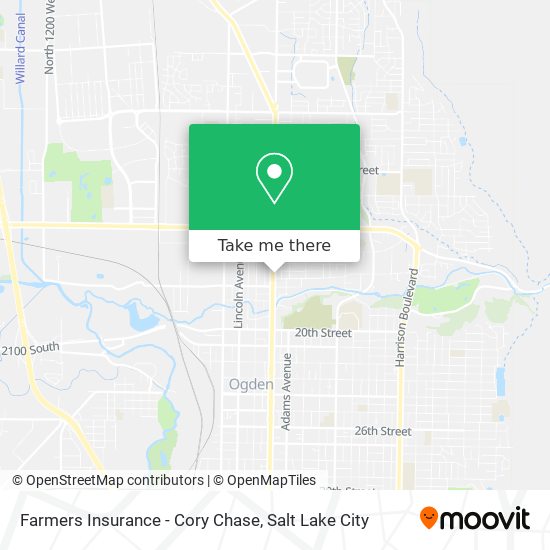 Farmers Insurance - Cory Chase map