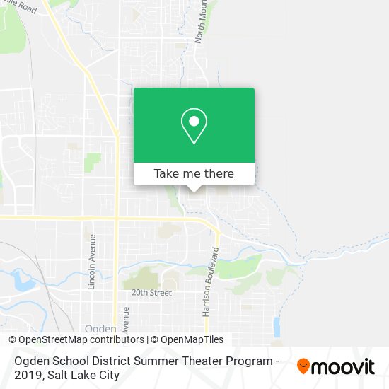 Ogden School District Summer Theater Program - 2019 map