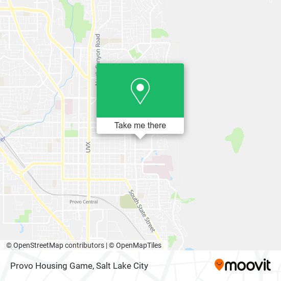 Provo Housing Game map