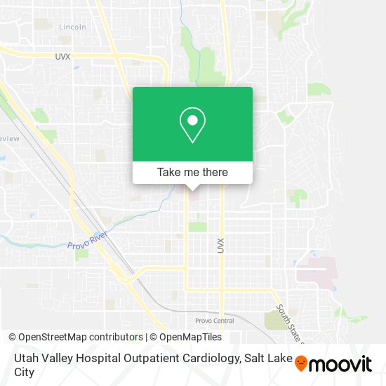 Utah Valley Hospital Outpatient Cardiology map