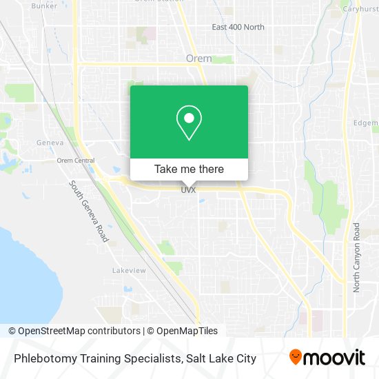 Phlebotomy Training Specialists map