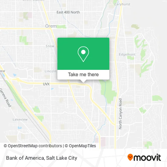 Bank of America map