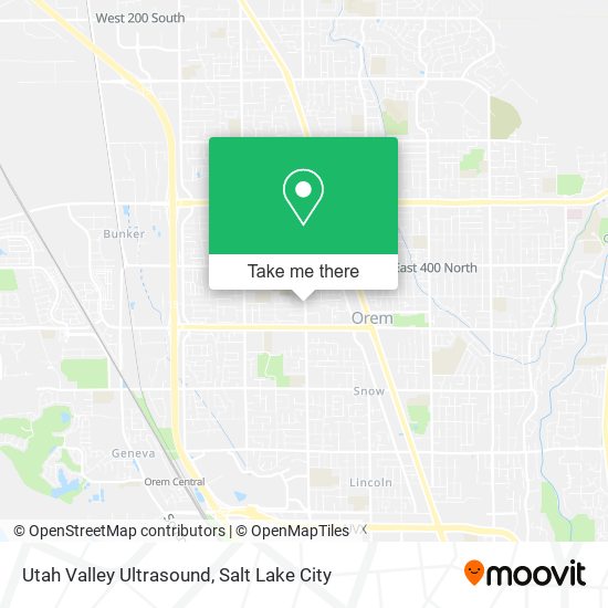 Utah Valley Ultrasound map