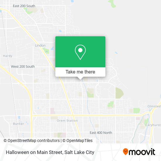 Halloween on Main Street map