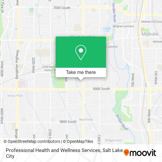 Professional Health and Wellness Services map