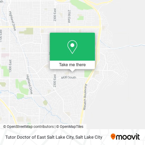 Mapa de Tutor Doctor of East Salt Lake City