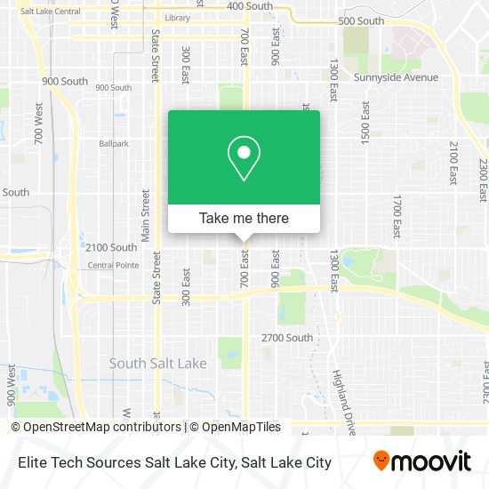 Elite Tech Sources Salt Lake City map