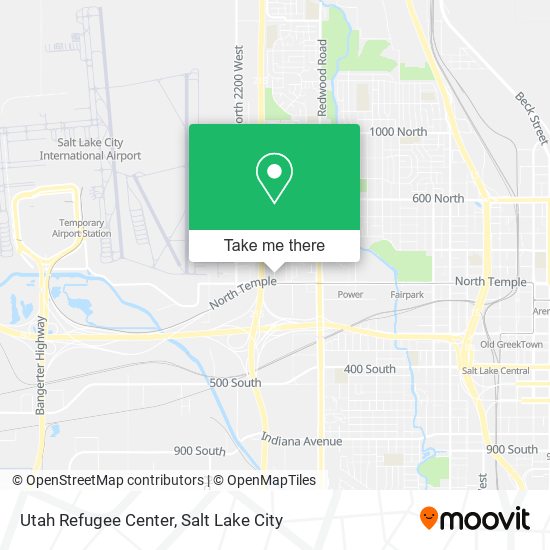 Utah Refugee Center map