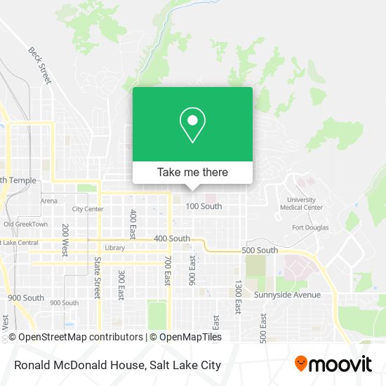 Ronald McDonald House map