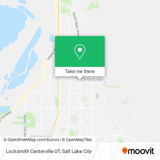 Locksmith Centerville UT map