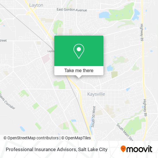 Professional Insurance Advisors map