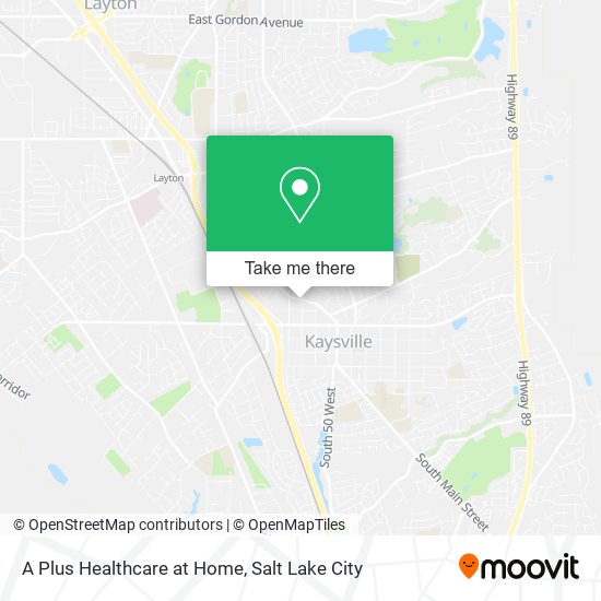 A Plus Healthcare at Home map