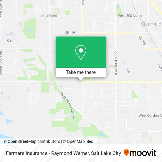 Farmers Insurance - Raymond Werner map