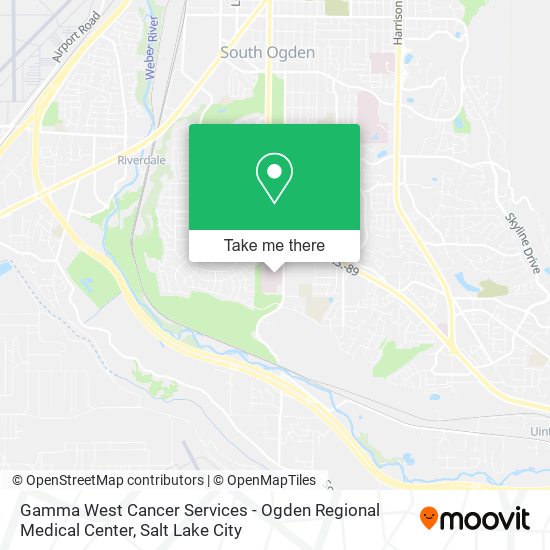 Gamma West Cancer Services - Ogden Regional Medical Center map