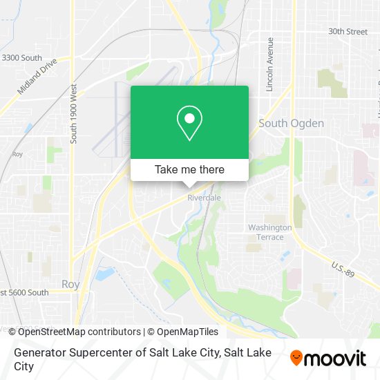 Mapa de Generator Supercenter of Salt Lake City