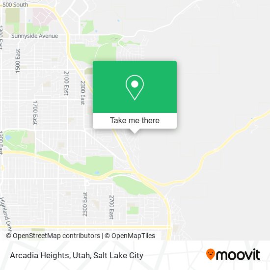 Arcadia Heights, Utah map