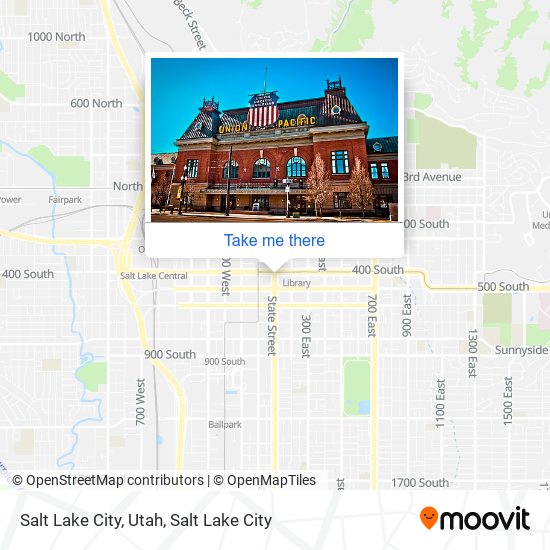 Salt Lake City, Utah map